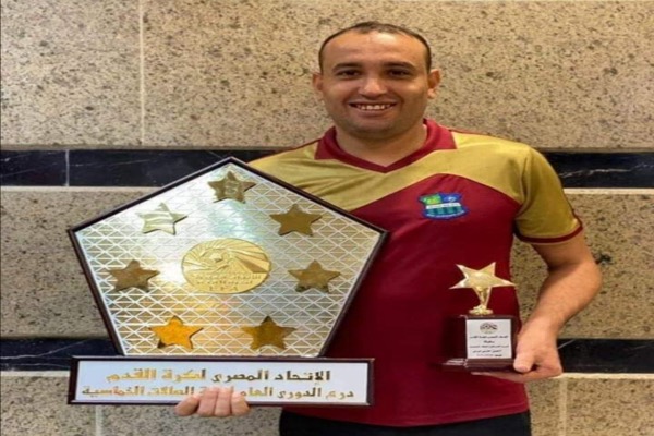 شريف عبد المنعم إبن صان مصر أفضل حارس مرمى فى الدورى المصرى لكرة الصالات