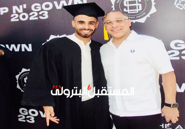 الشريعي يحتفل بتخرج نجله وجدي من الجامعة الأمريكية