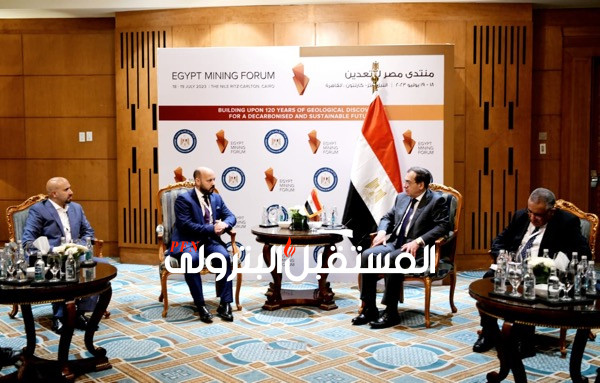 الملا يبحث مع وفد مجموعة الموارد اﻷوروأسيوية "Eurasian Resources Group (ERG) سبل التعاون في مجال التعدين